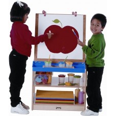 2-Sided Easel w Clips and Paint Tray for Kids   